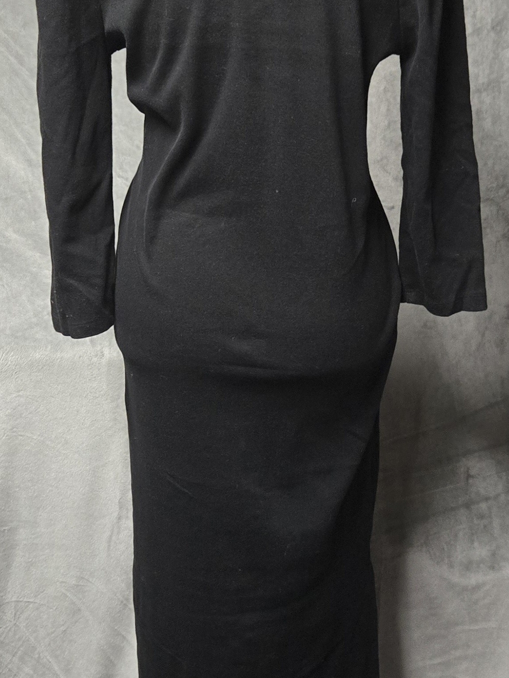 Classic Black Long Sleeve Women's Dress